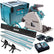 Makita DSP600TJ 36V Brushless Plunge Saw Set 2 x 5.0Ah Batteries & Accessories