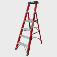 Excel Electricians Fibreglass Platform Step Ladder 4 Tread 1.57m EN131