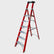 Excel Electricians Fibreglass Platform Step Ladder 6 Tread 2.04m EN131