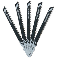 DeWalt 100mm HCS T-Shank Scroller Wood Cutting Jigsaw Blades DT2166-QZ Pack of 5