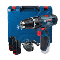 Bosch GSB 120-LI 12V Combi Drill With 2 x 2.0Ah Batteries Charger & Case 06019G8170