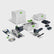 Festool 18V Brushless Plunge Saw & Jigsaw With 2 x 5.0Ah Battery, Rapid Charger 578027