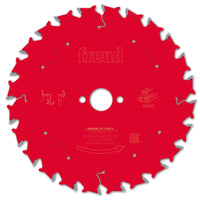Freud 165mm 24T Circular Saw Blade for Wood F03FS09686 165mm x 20mm x 24T