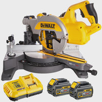 Dewalt DCS777T2 54V Flexvolt 216mm Mitre Saw with 2 x 6.0Ah Batteries & Charger