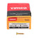Timco 3.5 x 20mm Solo Chipboard & Woodscrews - PZ - Double Countersunk - Yellow 35020SOLOC