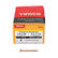 Timco 3.5 x 40mm Solo Chipboard & Woodscrews - PZ - Double Countersunk - Yellow 35040SOLOC