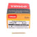 Timco Solo Chipboard & Woodscrews - PZ - Double Countersunk - Yellow 3.5 x 50 35050SOLOC