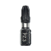 Timco No.3 x 25mm Impact Driver Bits PZ Handy Bit Pack 3PZ25X6