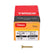 Timco 4.0 x 25mm Solo Chipboard & Woodscrews - PZ - Double Countersunk - Yellow 40025SOLOC