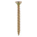 Timco 4.0 x 40mm Solo Woodscrews PZ Double Countersunk 40° Deep Yellow 40040STUBY