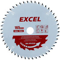 Excel 165mm 48T Plunge Saw Blade Pro Series