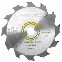 Festool 160mm x 20mm x 12T Panther Saw Blade for TS55 Plunge Saw 496301