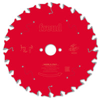 Freud 165mm 24T Circular Saw Blade for Wood F03FS09686 165mm x 20mm x 24T