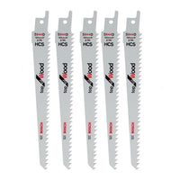 Bosch 150mm HCS Sabre Saw Blade For Wood S644D Pack of 5 2608650673