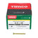 Timco 4.5 x 45mm Classic Multi-Purpose Screws Countsunk Head Yellow (200/Box) 45045CLAF