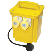 Faithfull FPPTRAN5 Transformer 5kVA Triple Outlet