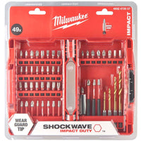 Milwaukee Shockwave Impact Screwdriver Bit Set 49 Piece 4932472057
