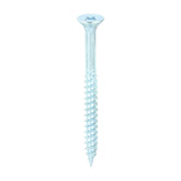 Timco 12 x 2 1/2" Twin Threaded Woodscrews Countsunk Head Zinc (200/Box) 12212CWZ