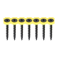 Timco 3.5 x 35mm Coarse Threaded Collated Drywall Black Screws (1000) 00035COLDYS