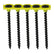 Timco 3.5 x 55mm Coarse Threaded Collated Drywall Black Screws (1000) 00055COLDYS