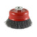 Timco 50mm Drill Cup Brush Crimped Steel Wire Lightly Removing 50SCC
