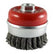 Timco 80mm Angle Grinder Cup Brush Twisted Knot Steel Wire 80TCT