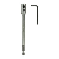 Timco 150mm / 1/4" Flat Wood Bit Extension Rod with Allen Key FBEQR150