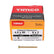 Timco 4.0 x 50mm Solo Chipboard & Woodscrews - PZ - Double Countersunk - Yellow  40050SOLOC