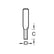 Trend 1/4" Two Flute Straight Cutter 3mm Dia. x 9.5mm Cut C001AX1/4TC