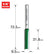 Trend 1/4" Two Flute Straight Cutter 9.5mm Dia. x 31.8mm Cut C015X1/4TC