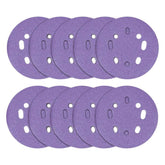 Trend Aluminium Oxide Random Orbital 8-Hole Sanding Disc 10pc 125mm 180 grit AB/125/180A