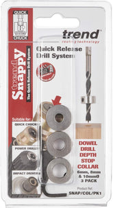 Trend Snappy Drill Depth Collar Pack 6/8/10mm SNAP/COL/PK1