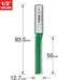 Trend Two flute cutter 12.7mm diameter C1530X1/2TC