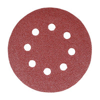 Timco 150mm Random Orbital Sanding Discs 60 Grit Red 231084