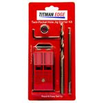 Titman ETPHJBPSTD 2 Hole Pocket jig kit with STD Drill Collar Hex key & 150mm Screwdriver Bit