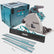 Makita DSP600ZJ 36V Brushless 165mm Plunge Saw Body Only with 2 x 1.5m Guide Rail & Case + Rail Bag  + Connector + Clamps