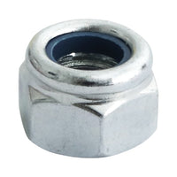 Timco M8 Nylon Nut DIN 982 BZP Type P Zink Plated (10/Tim Pack) 8NPP