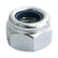 Timco M8 Nylon Nut DIN 982 BZP Type P Zink Plated (10/Tim Pack) 8NPP