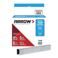 Arrow T50 Staples Stainless Steel 506SS 14mm (9/16in) Box Of 1250 ARRT50916S