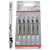 Bosch T101B Jigsaw Blade 100mm Pack of 5  - 2608630030