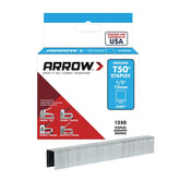 Arrow T50 Staples Stainless Steel 506SS (1/2in) Box Of 1250 ARRT5012S