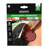 Timco 150mm Random Orbital Sanding Discs 60 Grit Red 231084