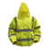 Sealey 802L Worksafe® Hi-Vis Yellow Jacket with Quilted Lining, Elasticated Waist & Cuffs Large