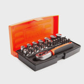 Bahco 25 Piece 1/4" Square Drive Socket Durable & Versatile Tool Set BAHSL25