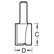 Trend Two Flute Straight Cutter 18.0mm Dia. x 25mm Cut C028AX1/2TC