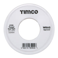 Timco PTFE Thread Seal Tape 12m x 12mm