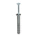 Timco 6.0 x 40mm Nylon Hammer Fixing PZ Zinc Tough Durable Nylon Plug 60040HF