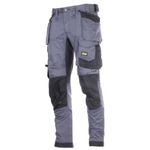 Snickers 6251-108 Steel Grey Stretch Loose Fit Trouser W38" L30"