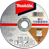 Makita E-03034 Cut-off wheel 115 x 22,23 x 1,0mm stainless steel