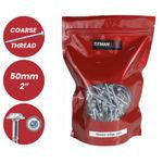 Titman 500 Pcs 8 x 50mm Coarse Thread Zinc Coated Pocket Hole Square Drive Screws EPHS850500C
